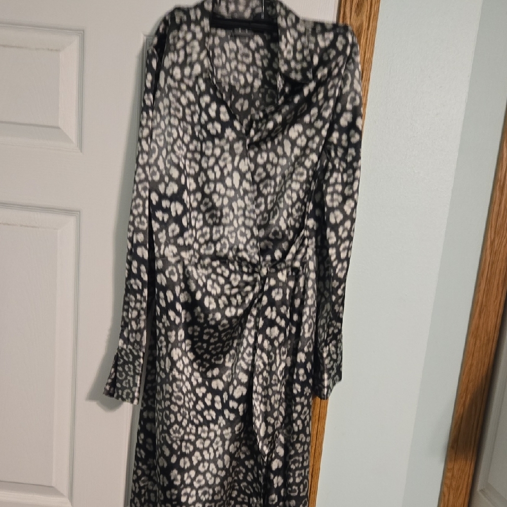 Worthington Black and White Midi Dress